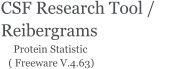 CSF Research Tool /     Reibergrams       Protein Statistic    ( Freeware V.4.63)